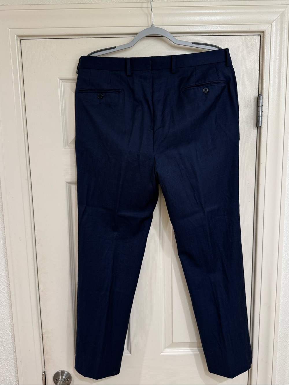 Calvin Klein Men's Navy Blue Suit w/ Pants 40R Extreme Slim Fit - Picture 5 of 8